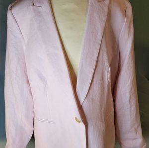 Spring Linen Pink Womans blazer by JCrew